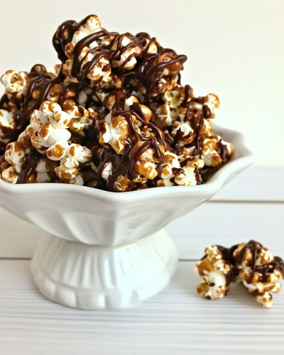 Classic Chocolate Caramel Popcorn image