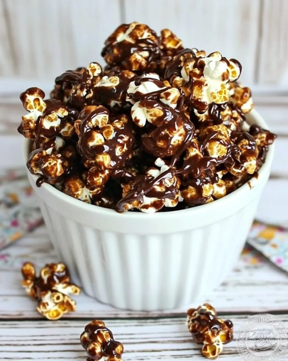 Delicious Chocolate Caramel Popcorn shot