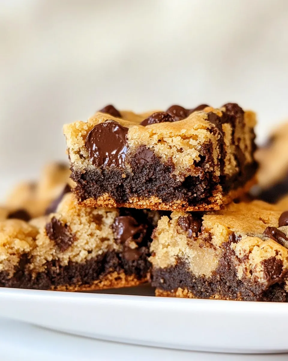 Delicious Chocolate Chip Brookies shot