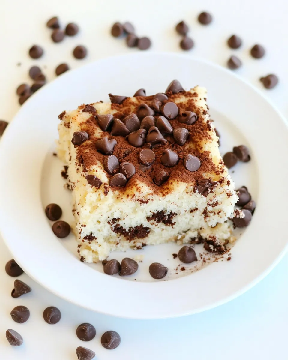 Delicious Chocolate Chip Coffee Cake shot
