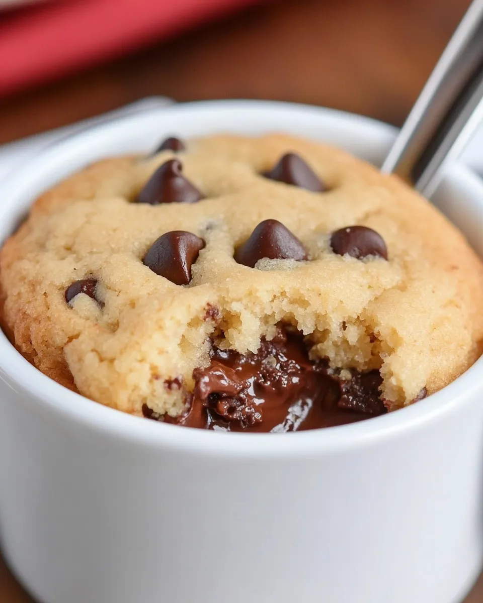 Classic Chocolate Chip Cookie in a Mug image