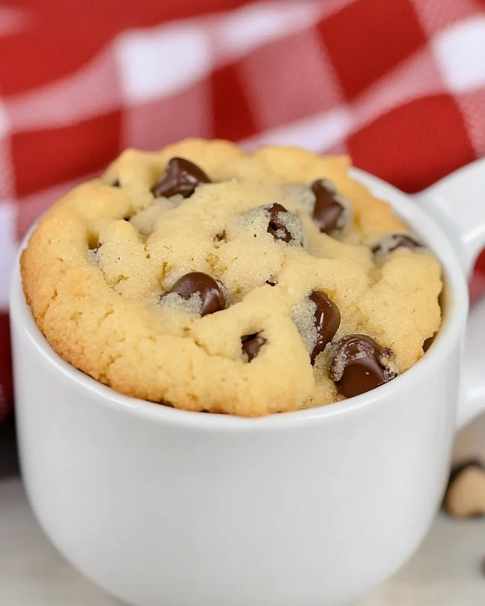Easy Chocolate Chip Cookie in a Mug recipe photo