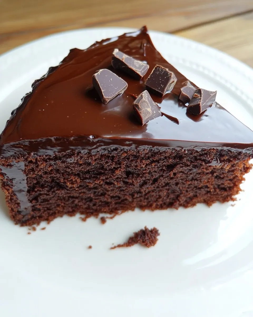 Delicious Chocolate Coffee Cake shot