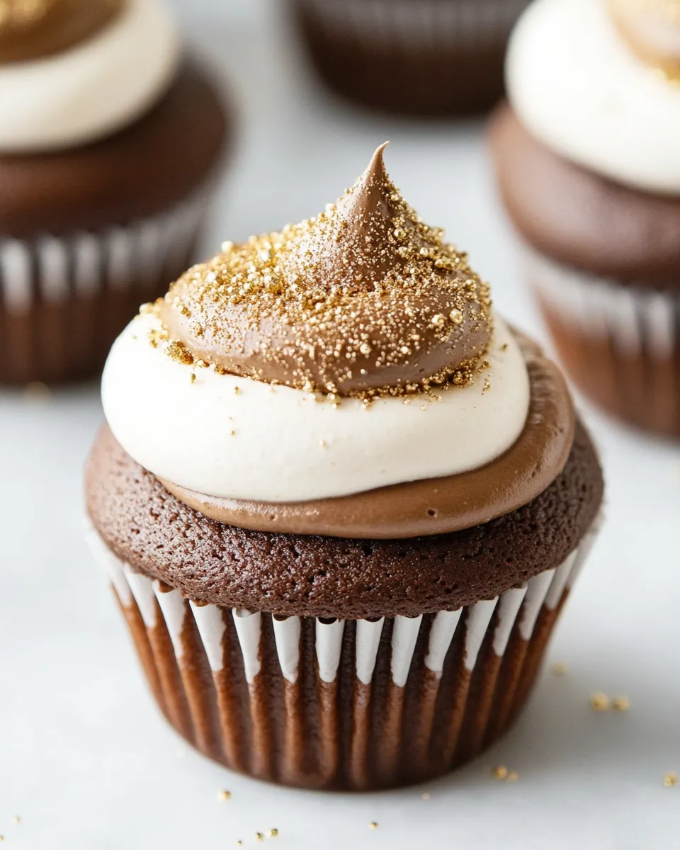 Classic Chocolate Cupcakes with Marshmallow Filling image