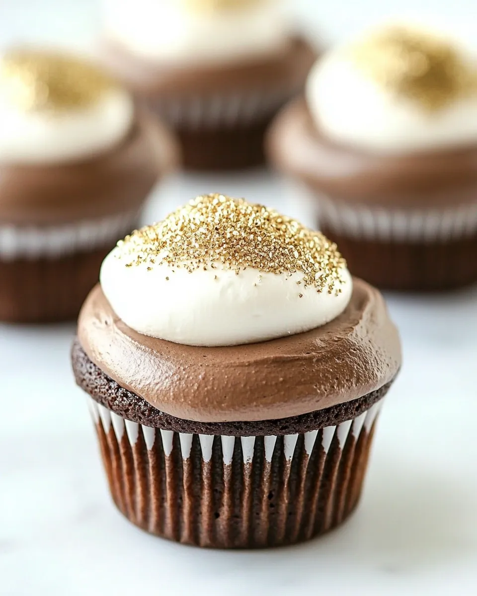 Easy Chocolate Cupcakes with Marshmallow Filling recipe photo