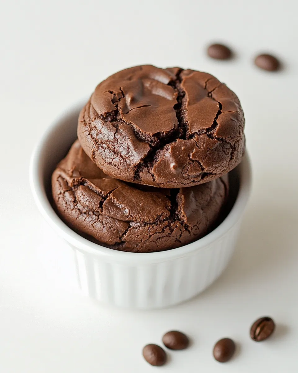 Delicious Chocolate Espresso Fudge Cookies shot