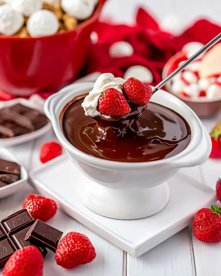 Homemade Chocolate Fondue Recipe photo