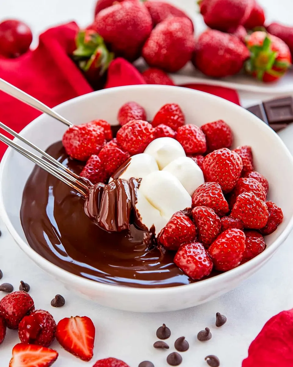 Easy Chocolate Fondue Recipe shot
