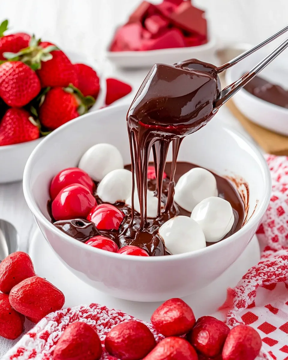 Delicious Chocolate Fondue Recipe dish photo