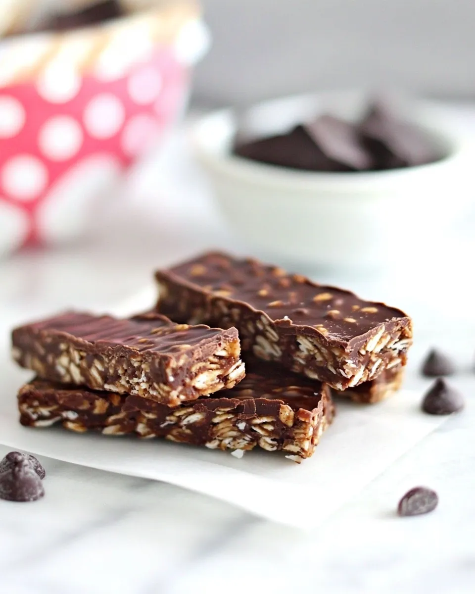 Homemade Chocolate Granola Bars photo