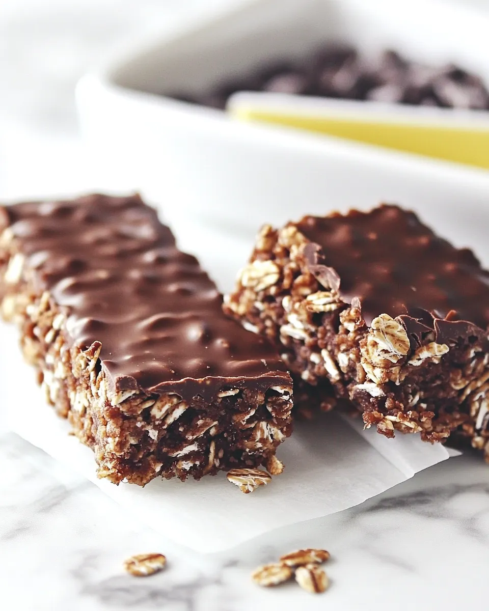Easy Chocolate Granola Bars recipe photo