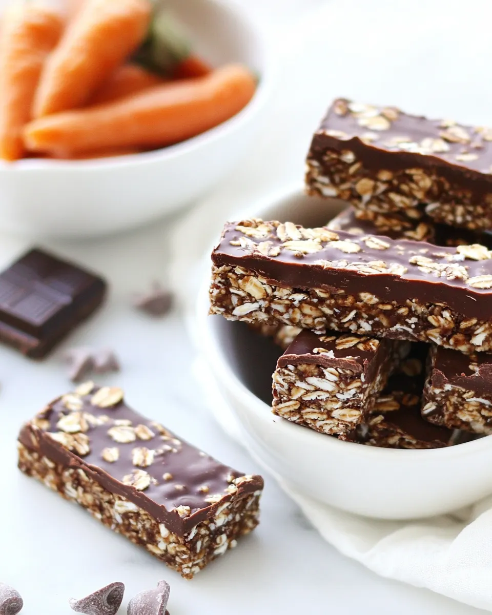 Delicious Chocolate Granola Bars shot
