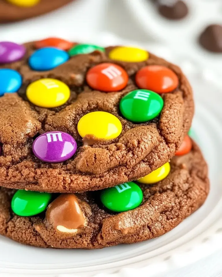 Homemade Chocolate M&M Cookies photo