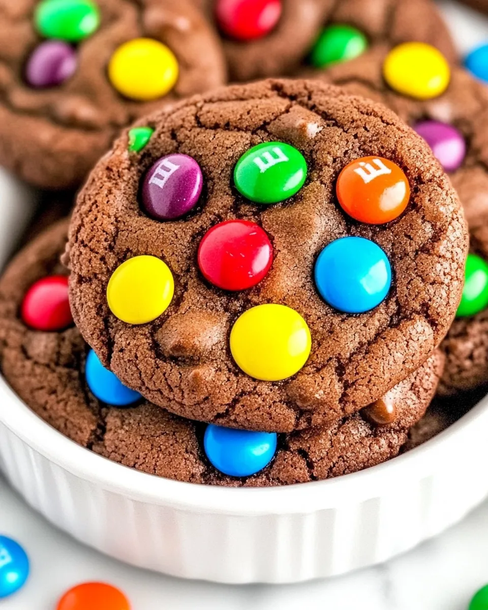 Easy Chocolate M&M Cookies recipe photo
