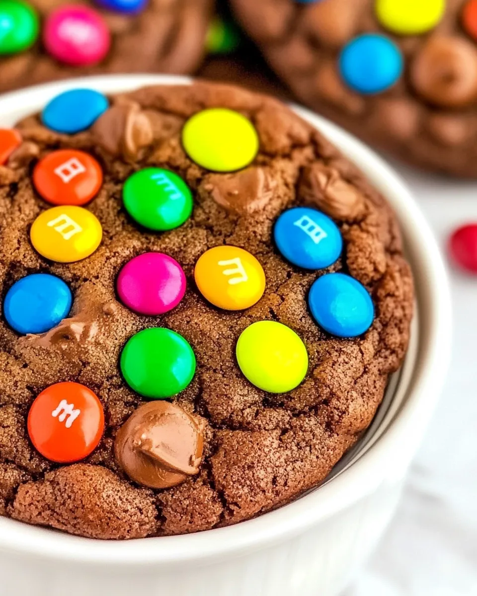Delicious Chocolate M&M Cookies shot