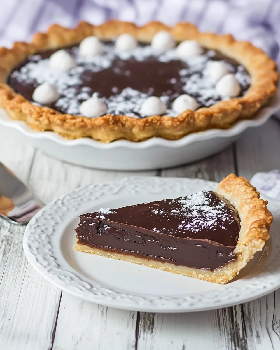 Homemade Chocolate Macaroon Pie photo