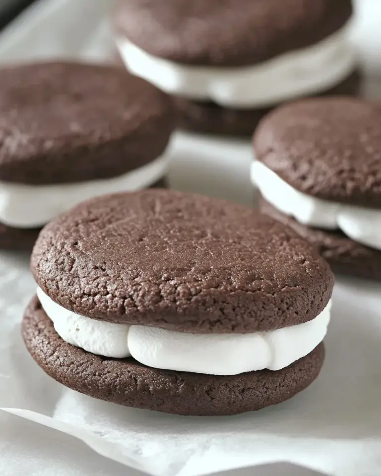Homemade Chocolate Marshmallow Sandwich Cookies Recipe photo