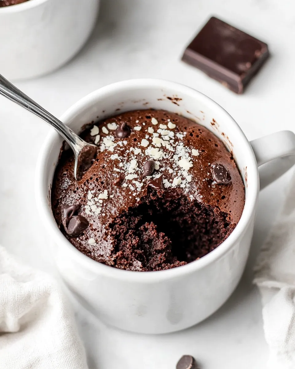 Best Chocolate Mug Cake shot