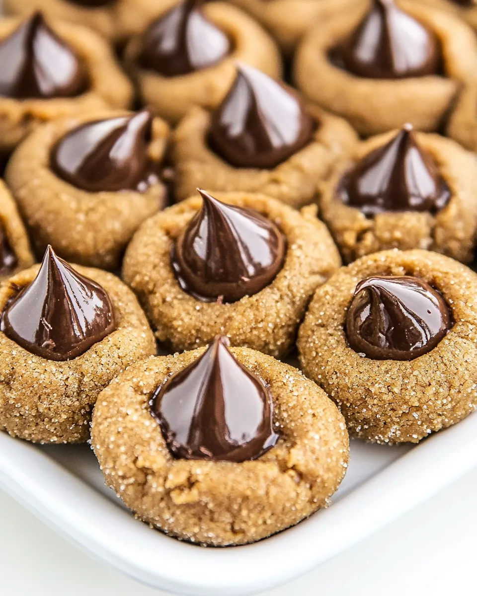 Delicious Chocolate Peanut Butter Blossoms shot