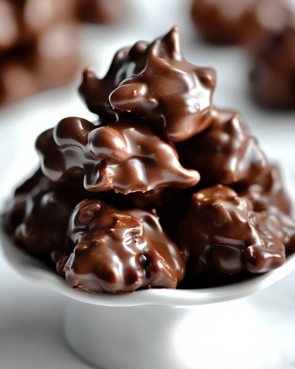 Easy Chocolate Peanut Butter Clusters Recipe image