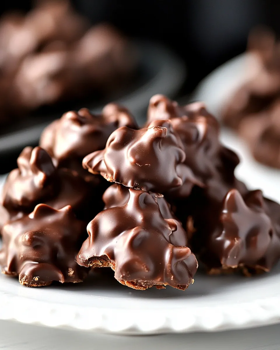 Delicious Chocolate Peanut Butter Clusters Recipe shot