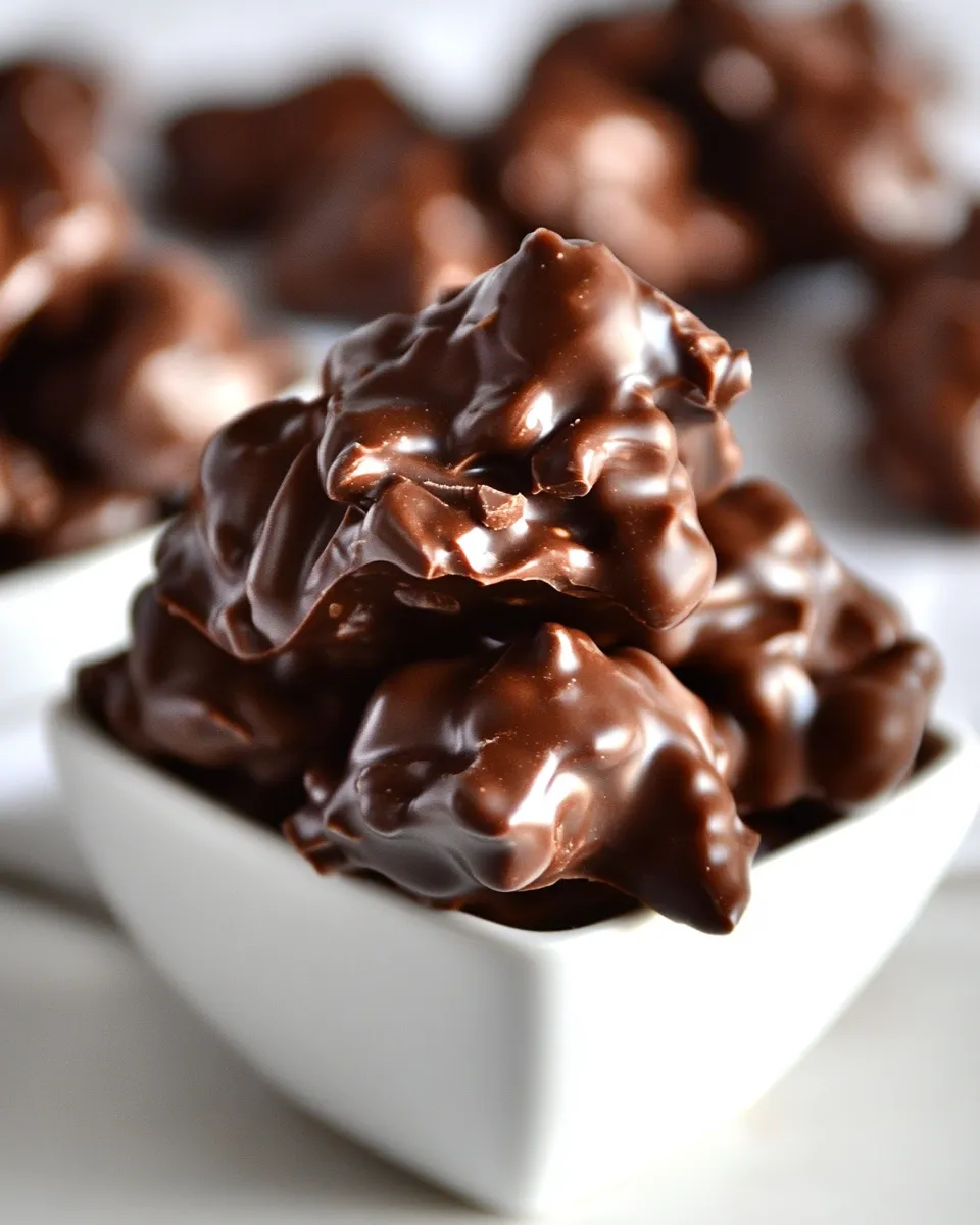 Quick Chocolate Peanut Butter Clusters Recipe dish photo