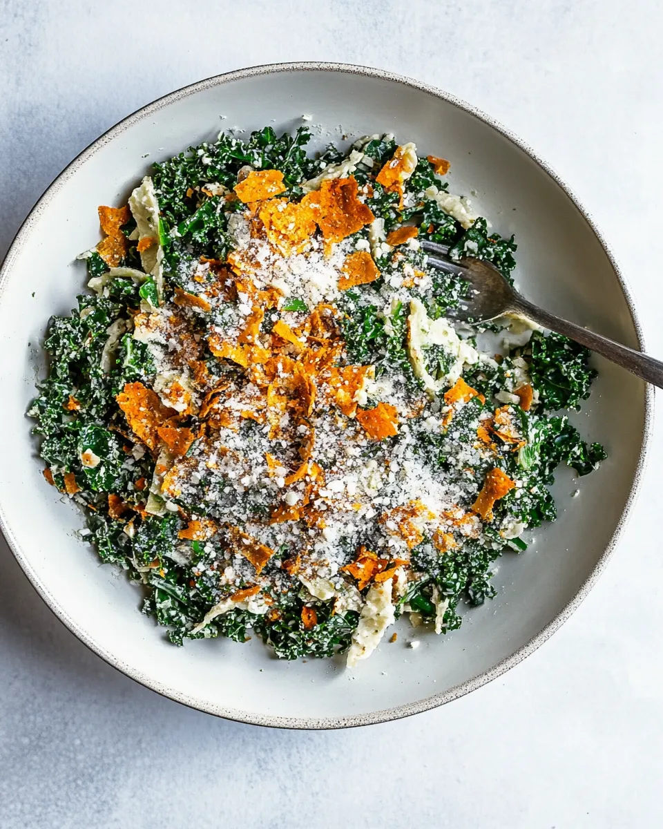 Delicious Chopped Kale Caesar Salad image