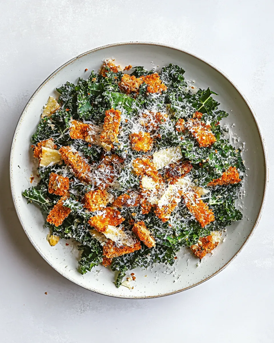Classic Chopped Kale Caesar Salad dish photo
