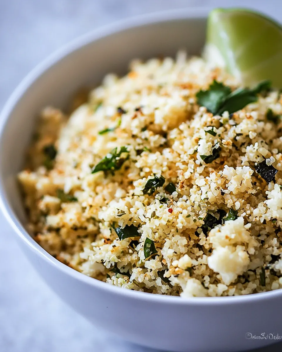 Easy Cilantro Lime Cauliflower Rice image