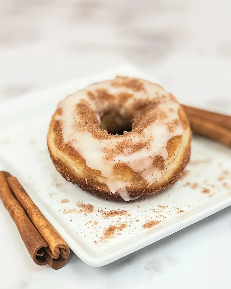 Classic Cinnamon Roll Donuts image