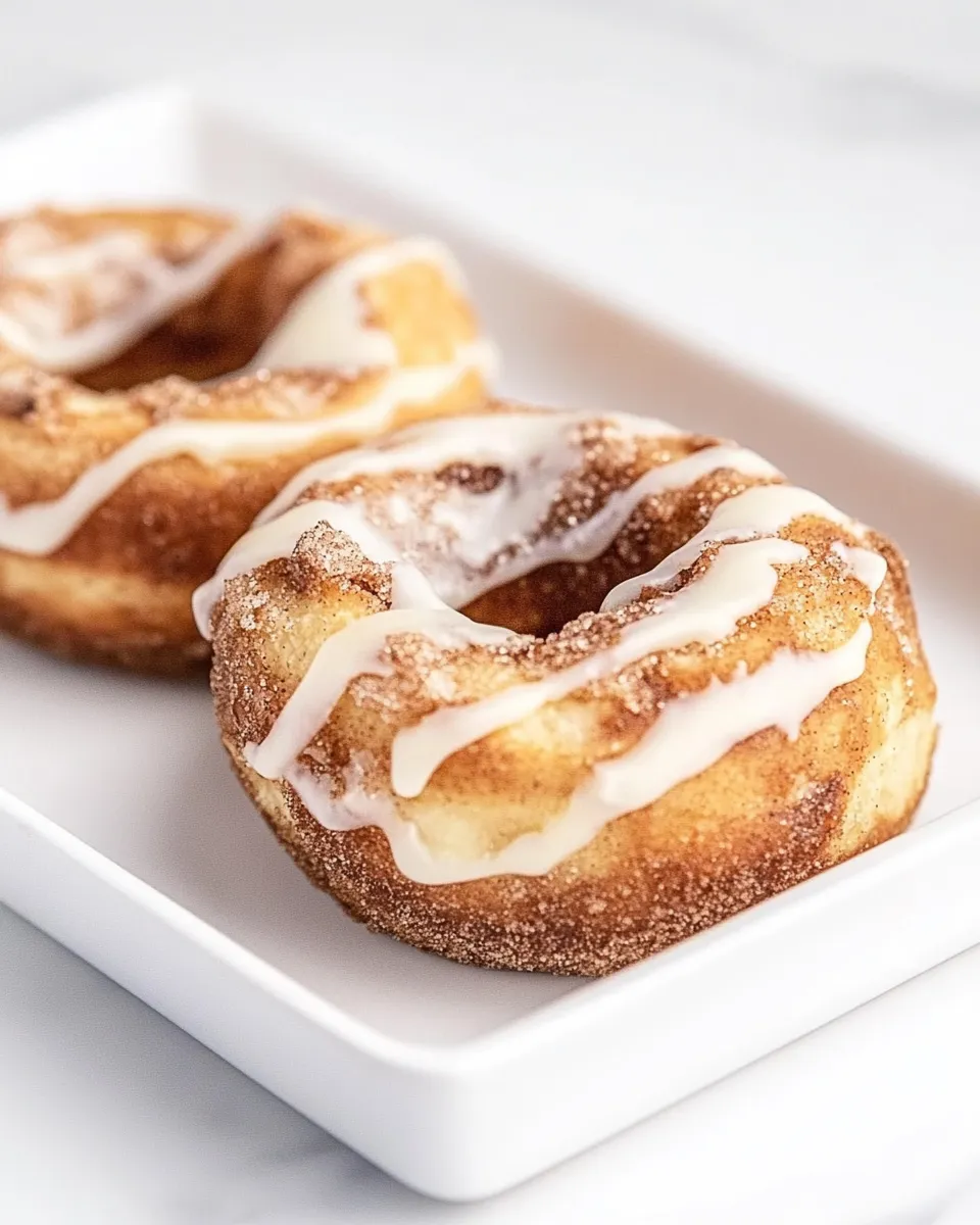 Delicious Cinnamon Roll Donuts shot