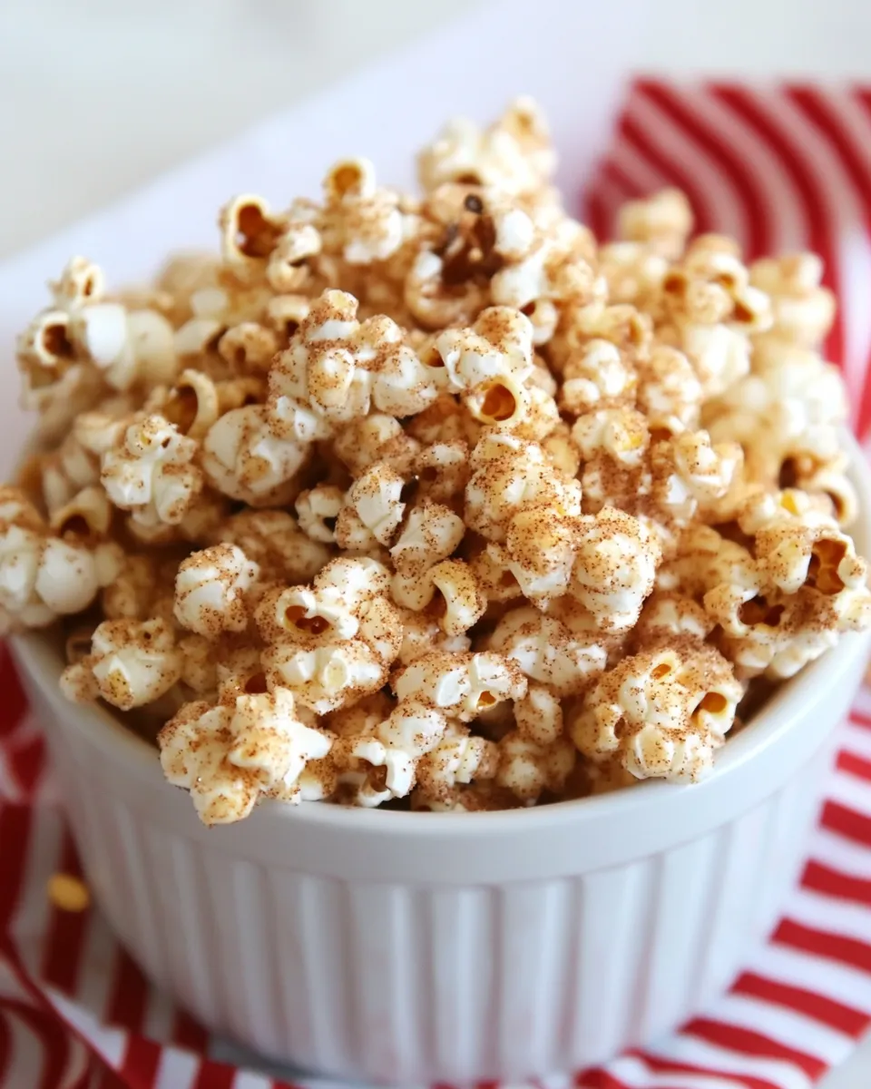 Delicious Cinnamon Sugar Popcorn shot