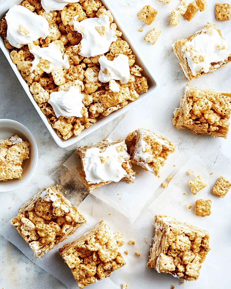 Sweet Cinnamon Toast Crunch Rice Krispie Treats shot