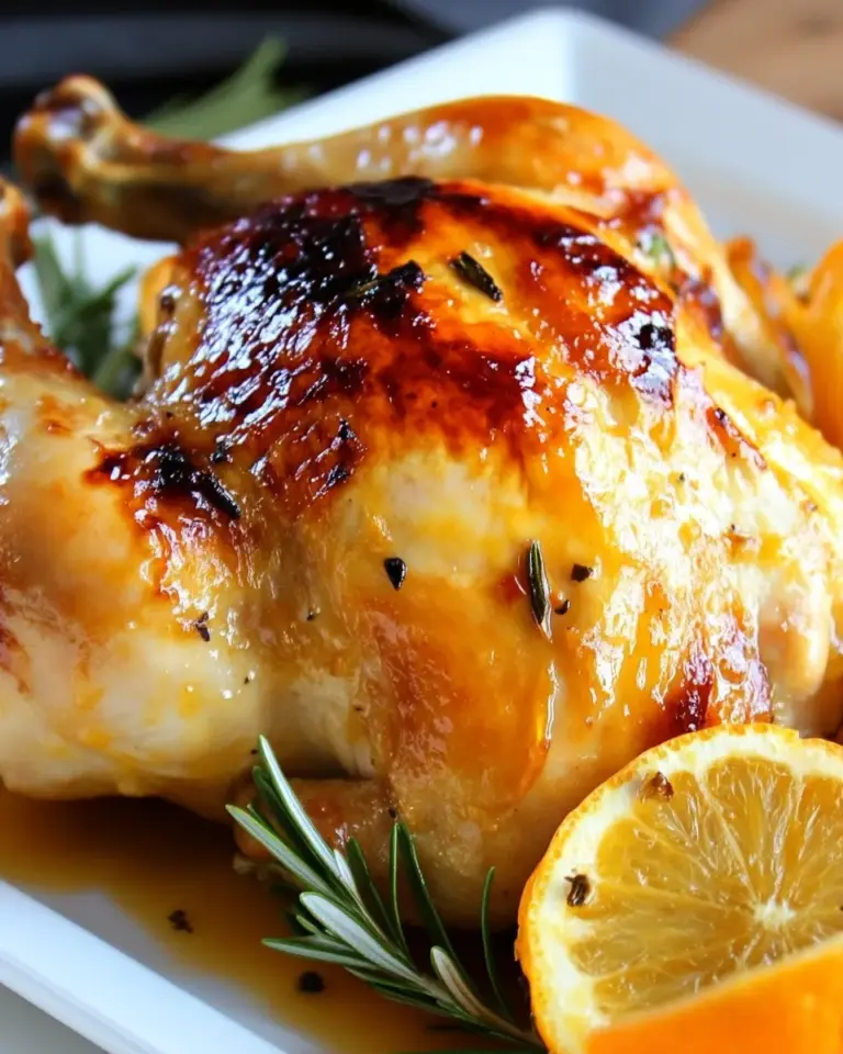 Homemade Citrus Glazed Roast Chicken photo