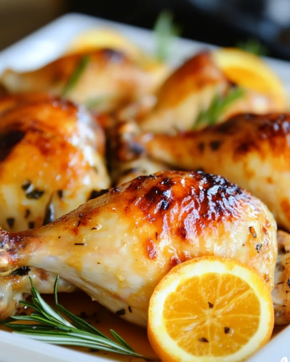 Delicious Citrus Glazed Roast Chicken image