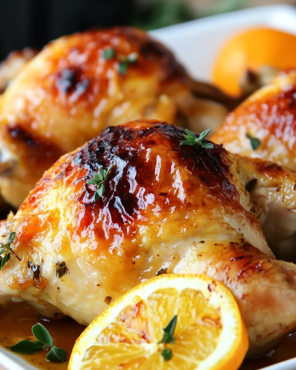 Best Citrus Glazed Roast Chicken shot