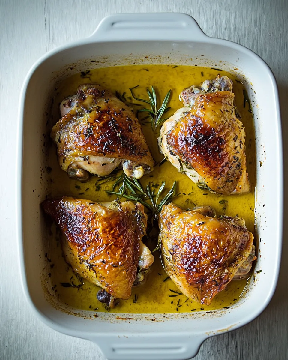 Delicious Citrus Herb Roasted Chicken Thighs image