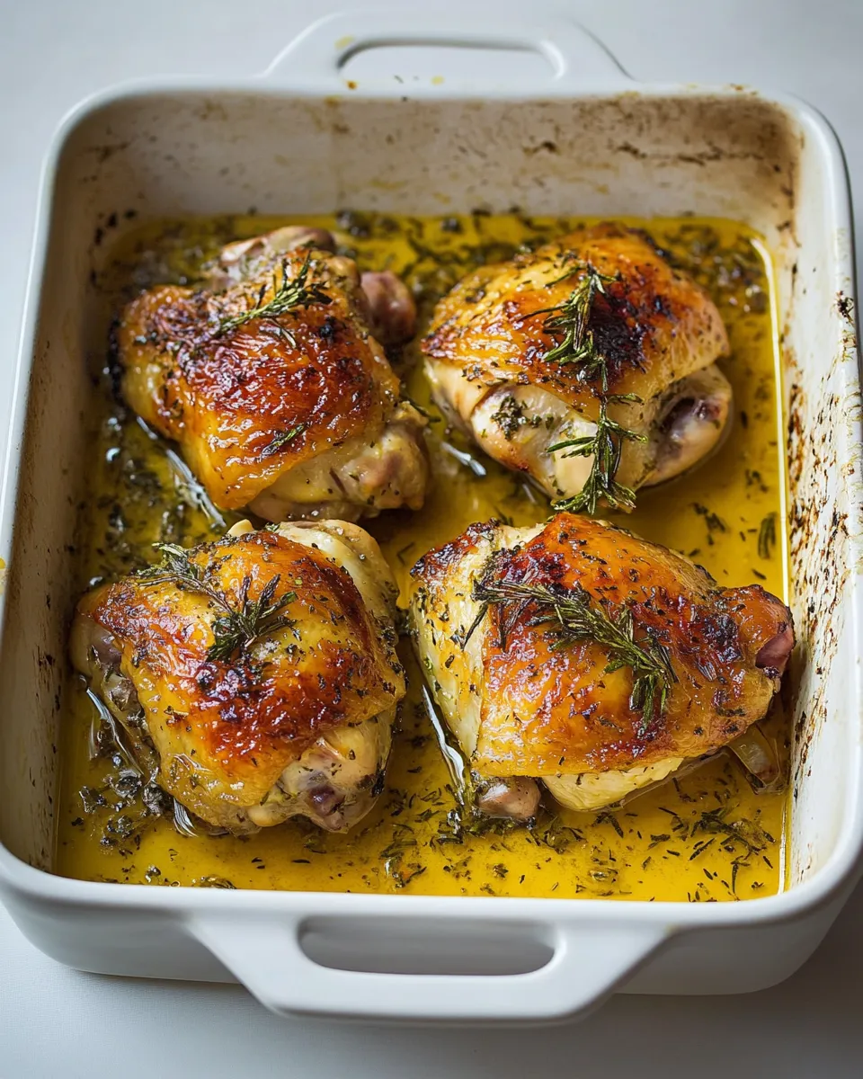 Easy Citrus Herb Roasted Chicken Thighs recipe photo