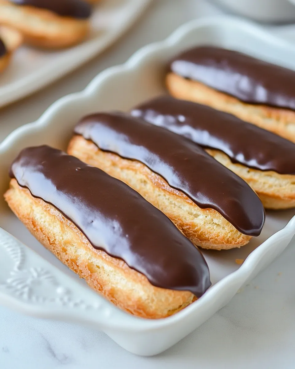 Delicious Classic Eclairs image