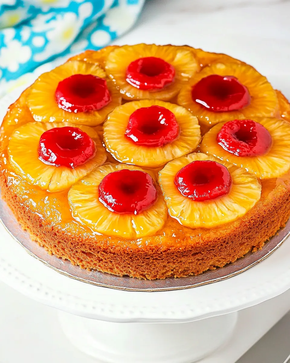 Delicious Classic Pineapple Upside-Down Cake image