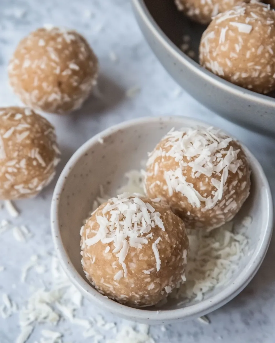 Delicious Coconut Tahini Bliss Balls (Keto) image