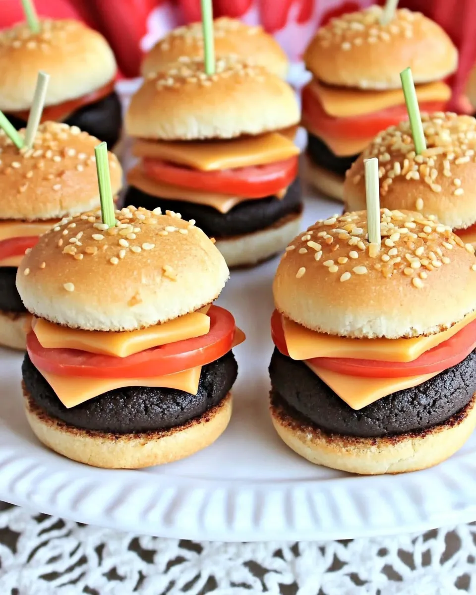 Classic Cookie Sliders That Look Just Like Mini Cheeseburgers! image