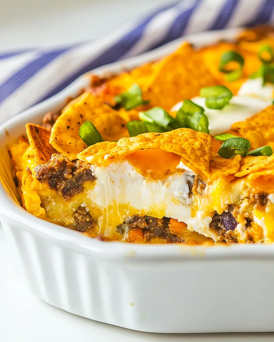 Quick Cool Ranch Dorito Casserole recipe photo