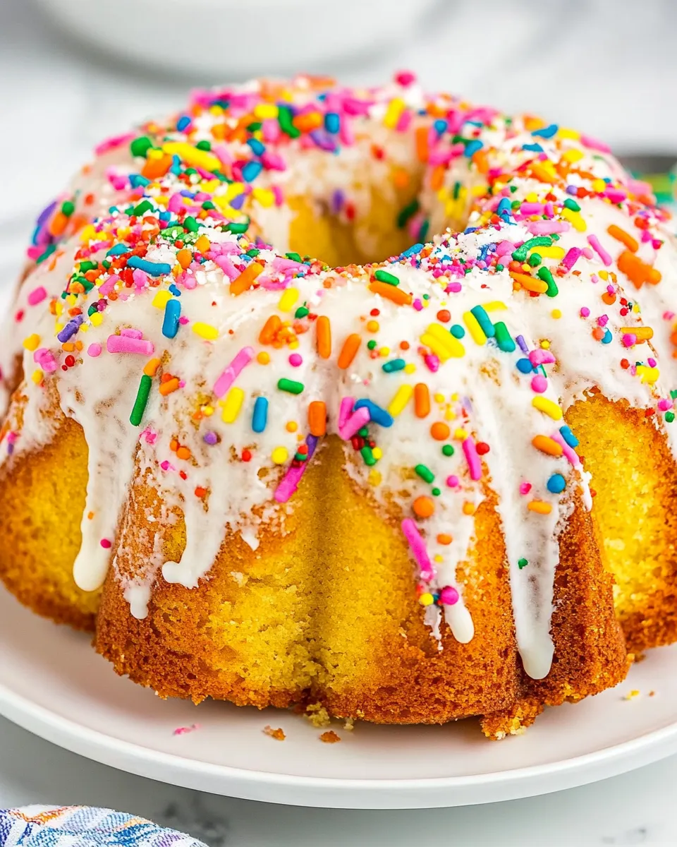 Easy Copycat Birthday Bundt Cake recipe photo