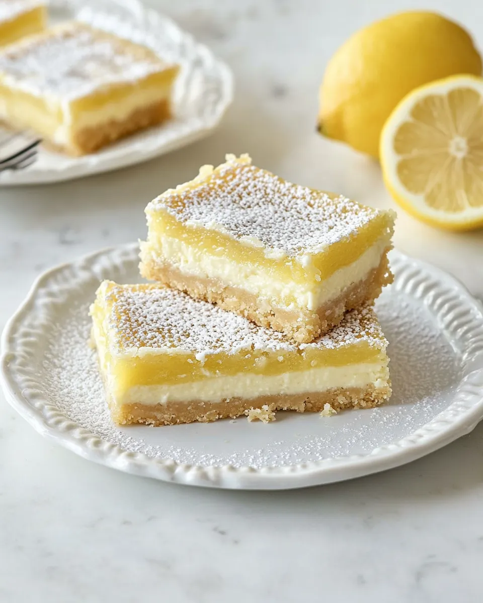 Homemade Cream Cheese Lemon Bars photo