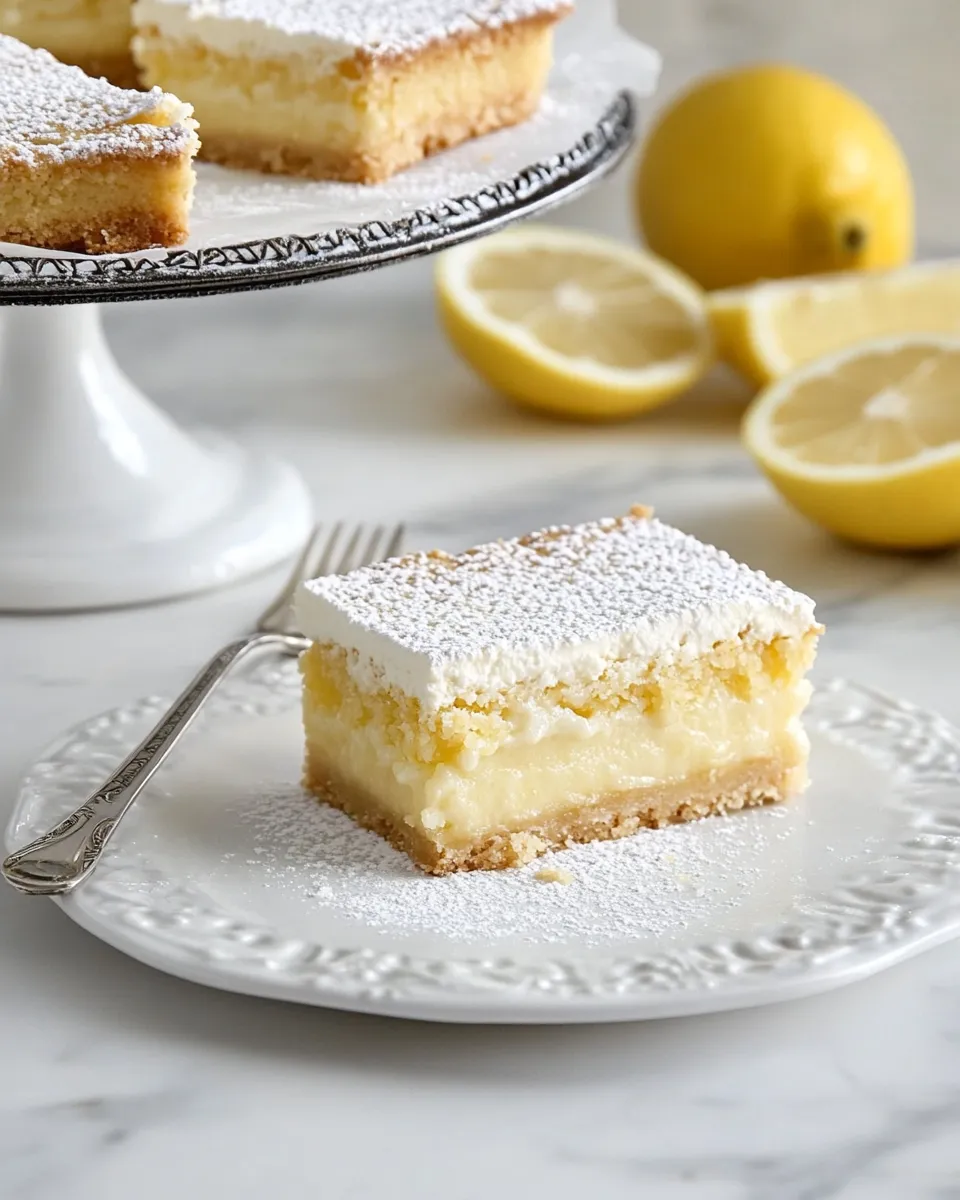 Easy Cream Cheese Lemon Bars recipe photo
