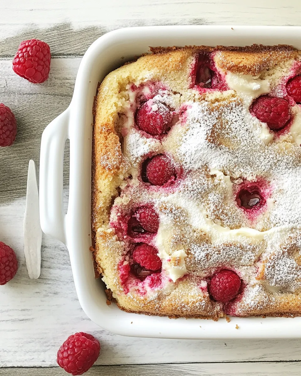 Classic Cream Cheese Raspberry Coffee Cake dish photo