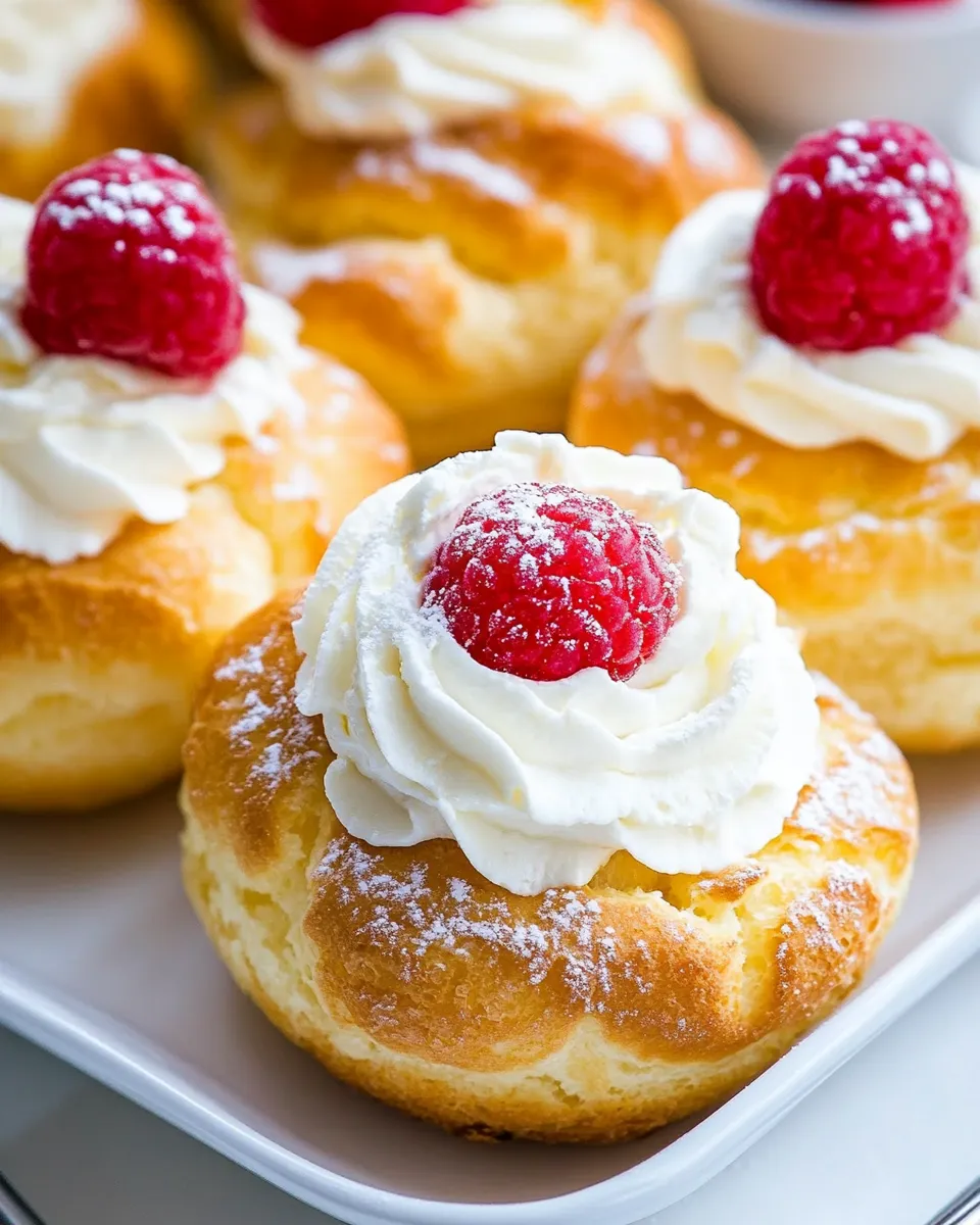 Delicious Cream Puffs Recipe dish photo