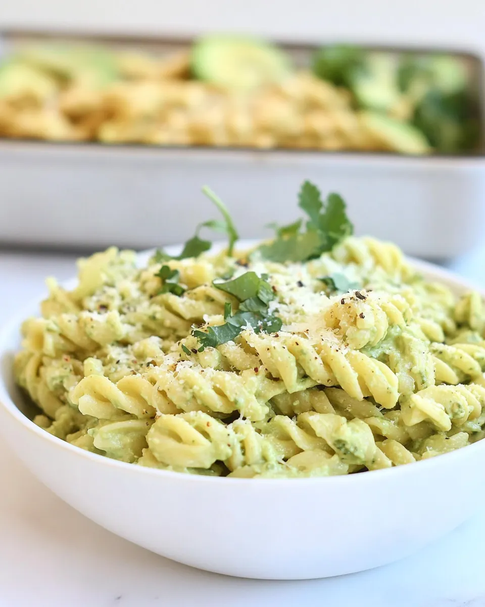 Easy Creamy Avocado and Gouda Cheese Pasta photo