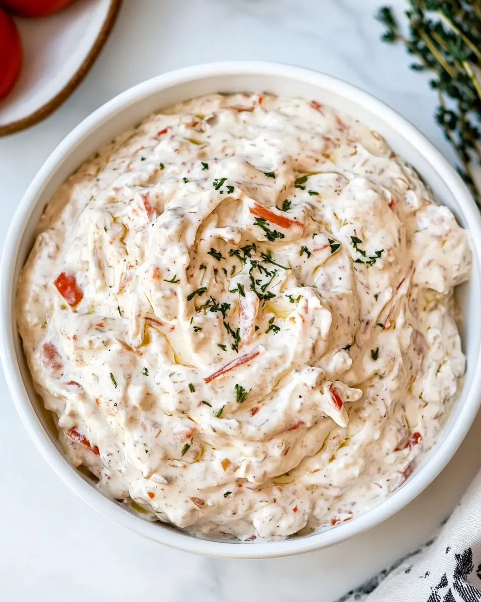 Easy Creamy Boat Dip dish photo